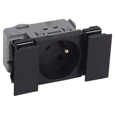  LOGIX PRISE 2P+T AUTO NOIR 