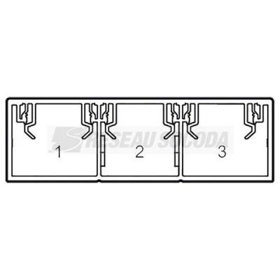  LOGIX 45 FOND 160X50 3 COMPART 