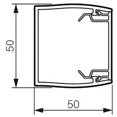  LOGIX45 50X50 FOND PVC 2M NOIR 