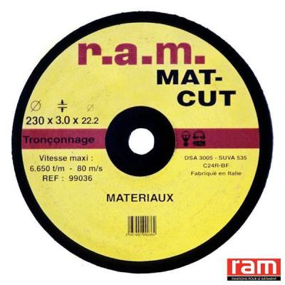  DISQUE TRONC. MATER MAT-CUT 12 