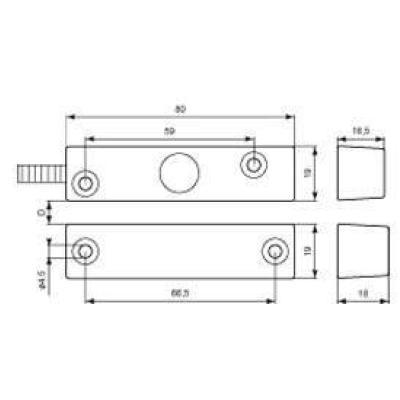  2 X contacts Aluminium pr�cabl 