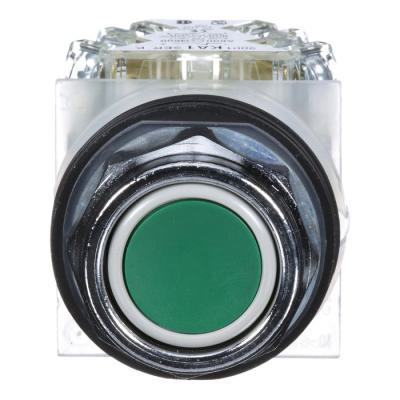  BOUTON POUSSOIR VERT DIAM 