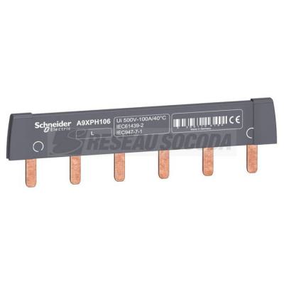  PEIGNE RACC 1P 100A 6MOD 