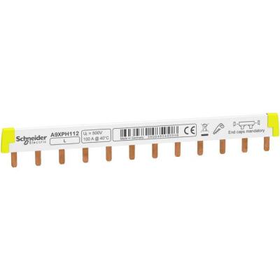  PEIGNE RACC 1P 100A 12MOD 