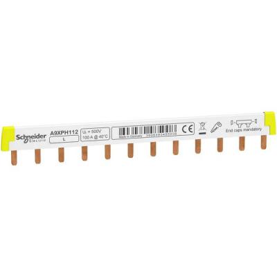 PEIGNE RACC 1P 100A 12MOD 