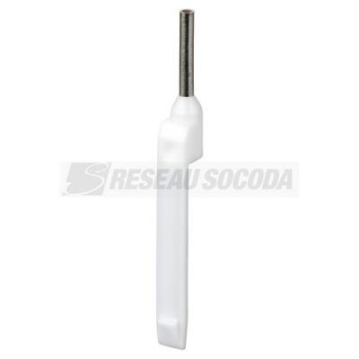  Embout E moyen 0,5mm� blanc NF 