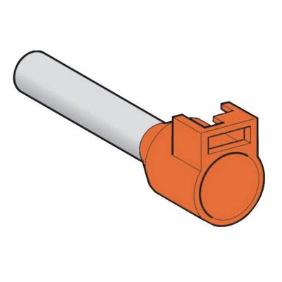  Embout E moyen 4mm� orange NF 