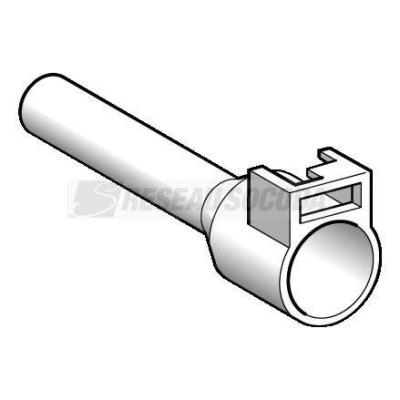  Embout E moyen 16mm� blanc NF 