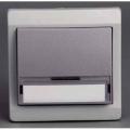  BP+PORTE ETIQ GRIS ENCAST    ! 