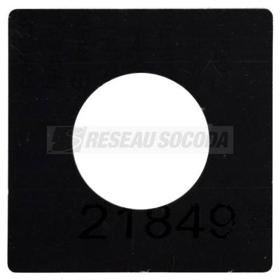  PLASTRON NOIR CDE 60X60      ! 