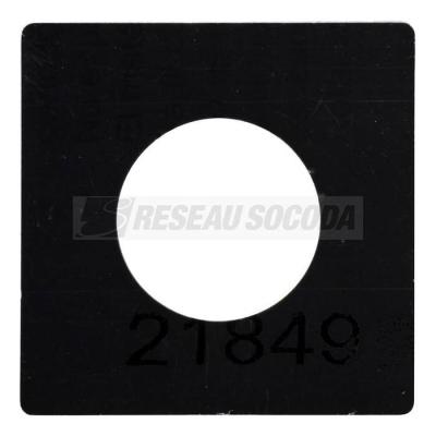  PLASTRON NOIR CDE 60X60      ! 