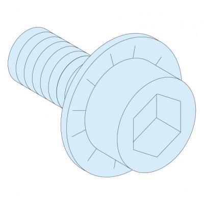  20 vis M6x12 + rond. pour JdB 