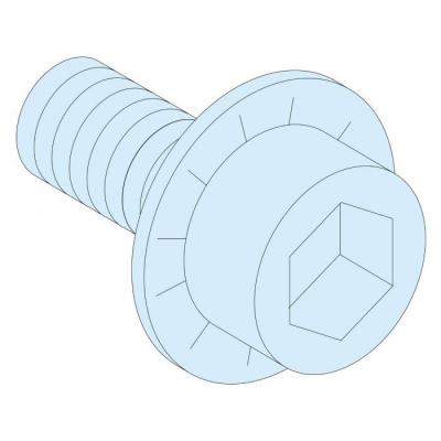  20 vis M6x12 + rond. pour JdB 
