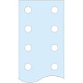  Barre JdB vertical perfo. 80x5 