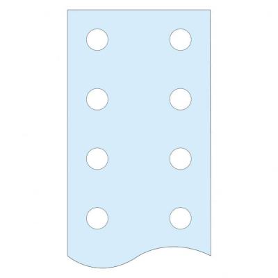  Barre JdB vertical perfo. 80x5 