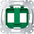  M�ca RJ45x2 Keystone vert 