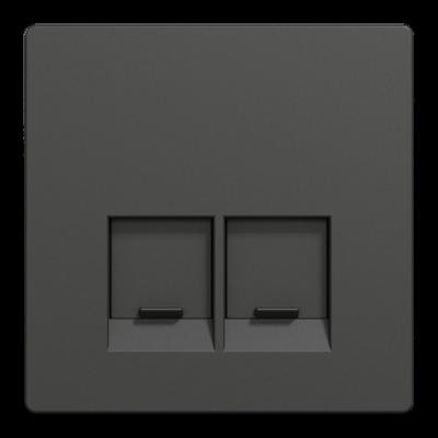  Enjo simple RJ45x2 anthracite 
