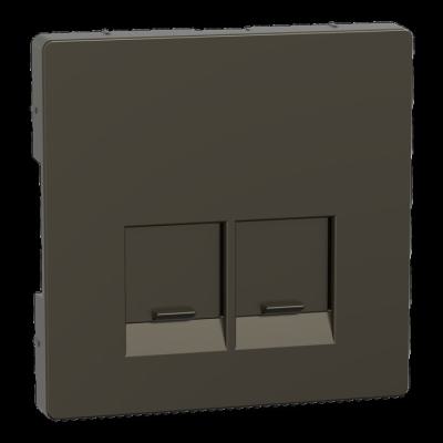  Enjo simple RJ45x2 mocca 