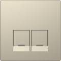 Enjo simple RJ45x2 blanc sable 