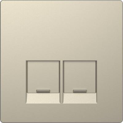  Enjo simple RJ45x2 blanc sable 