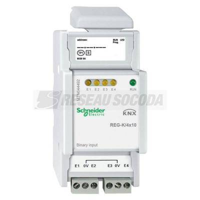  KNX MOD 4E BINAIRES 10V 