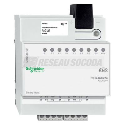  KNX MOD 8E BINAIRES 24V 