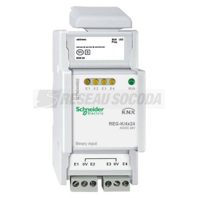  KNX MOD 4E BINAIRES 24V 