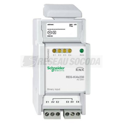  KNX MOD 4E BINAIRES 230V 