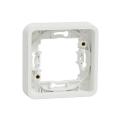  Cadre 1 poste blanc encastr� 