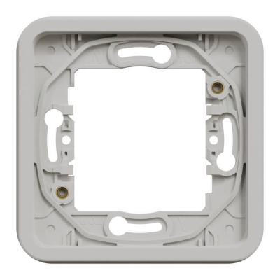  Cadre 1 poste blanc encastr� 