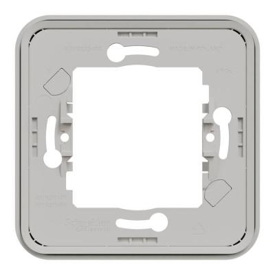  Cadre 1 poste blanc encastr� 
