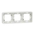  Cadre 3P blanc horizo encastr� 