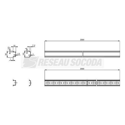  4 ECROUS PAR CHASSIS DIN 