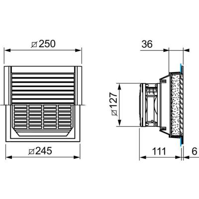  CAPOT CEM IP55DEC.125X125 