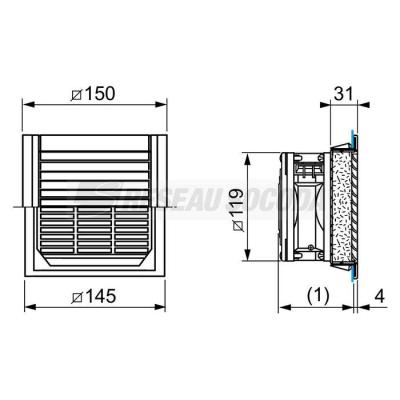  CAPOT CEM IP55DEC.125X125 