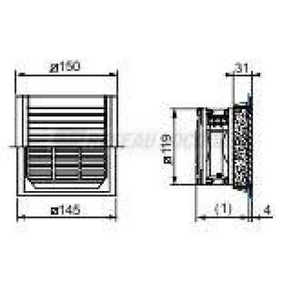  VENTIL.165M3-H 230V IP54 