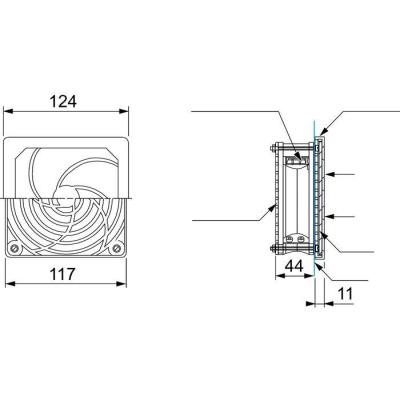  VENTILAT 65M3-H 230V NOIR 