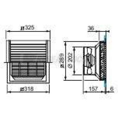  VENTIL.850M3-H 230V IP54 