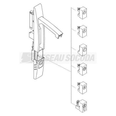  SERRURE CLE 2132A 
