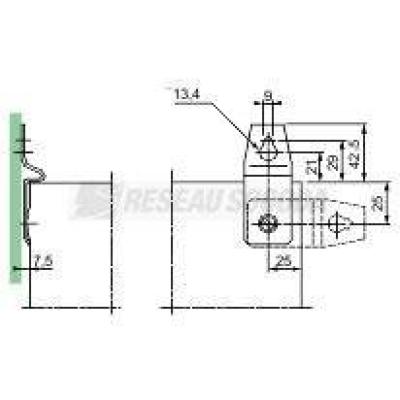 4 PATTE FIXA.REG INX 316L 