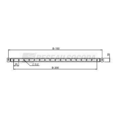  2 traverses porte SF-SM 800 