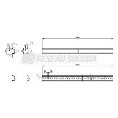  RAIL DIN SYM.15X35COF.500 