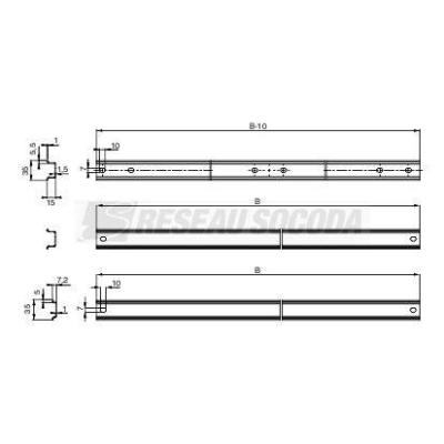  RAIL DIN SYM15X35COF.600 
