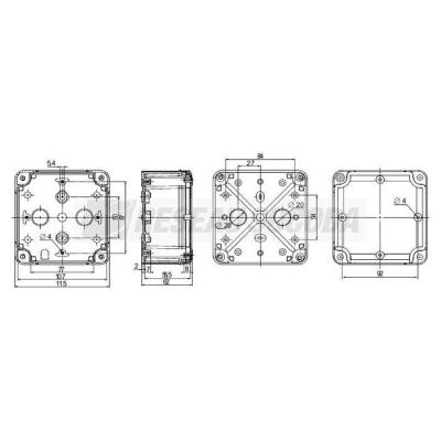  BTE COUV.OP.116X116X62ABS 
