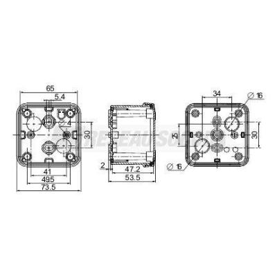  BTE COUV.OP.74X74X54ABS 