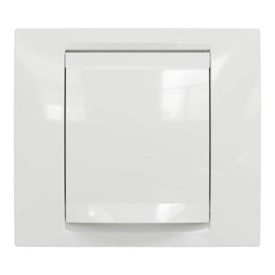  Plaque finition IP44 Blanc 1P 