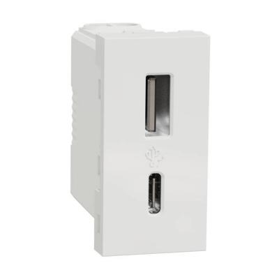  Charg USB A+C 15W 1mod blc 