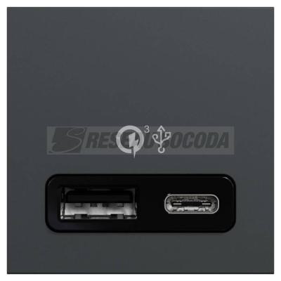  Prise charg USB rapid A+C anth 