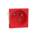  Prise 2P+T FR 45� rapide Rouge 