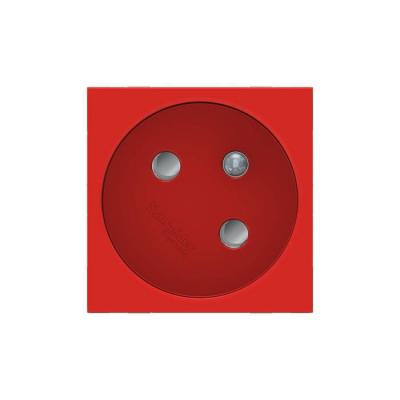  Prise 2P+T FR 45� rapide Rouge 